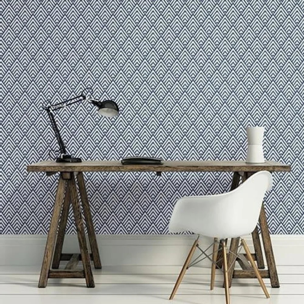 Wallpaper Indigo Vertex Diamond Geometric